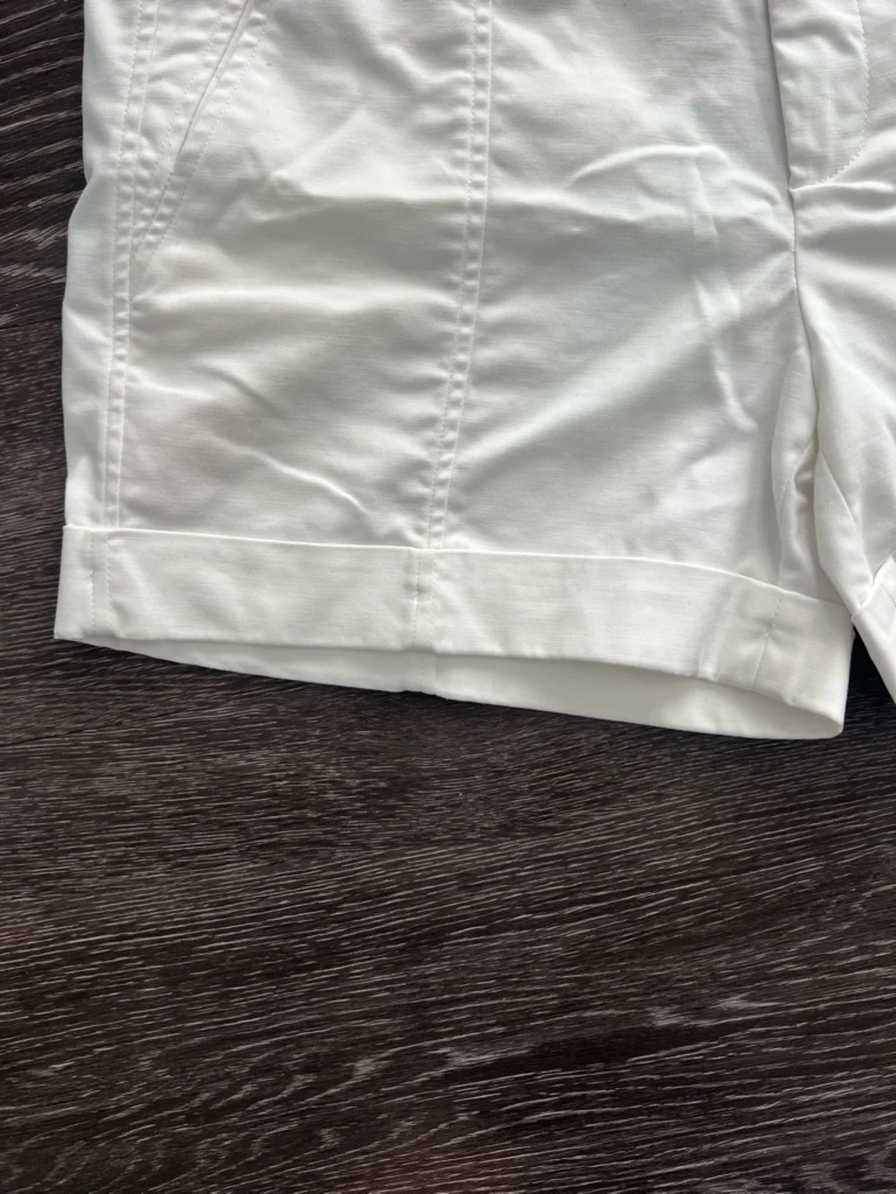 Vince White High-Waisted Tailored Shorts